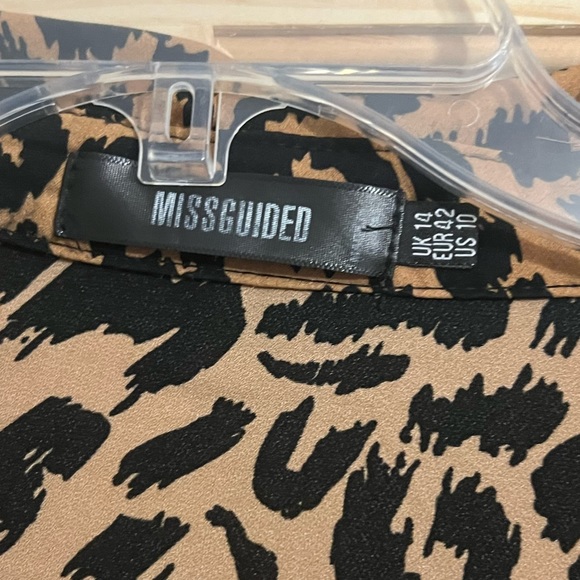 Misguided Cheetah Print dress size US10 - Picture 2 of 2